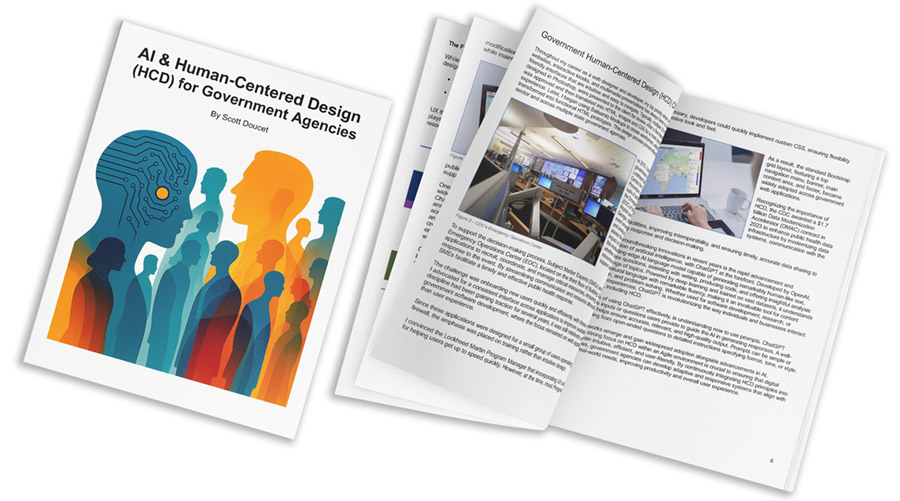 Person using a desktop computer with an accessibility-related web application on screen